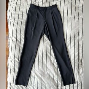 Z Zegna dark navy formal trousers, drawstring waist, Italy size 46 (US size 30).